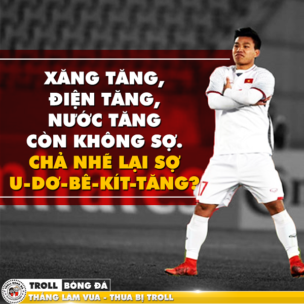 Giới trẻ rần rần chế ảnh thách thức U23 Uzbekistan